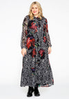 Dress bow neck PAINTED - black - #2