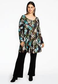Tunic wide bottom AMY - black - #1