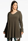 Tunic wide bottom frill DOLCE - green - #2