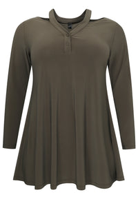 Tunic wide bottom strap DOLCE - green - #4