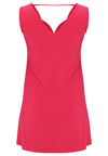 Singlet wide bottom V-neck DOLCE - pink - #4