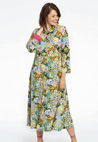 Blouse-dress FLOWERY - black - #2
