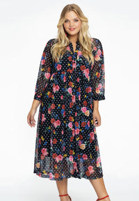 Dress buttoned FLOWERDOT - black - #2