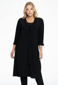 Cardigan lace frill dolce - black - #2
