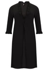 Cardigan lace frill dolce - black - #4