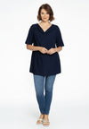 Tunic flare waterfall CHAINS - blue - #1