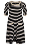Dress short sleeve BRETON - black - #4