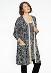 Cardigan lurex rib ZEBRA - black - #2