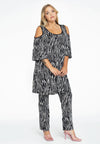 Tunic cold shoulder ZEBRA - black - #1