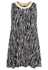 Singlet wide bottom ZEBRA - black - #4