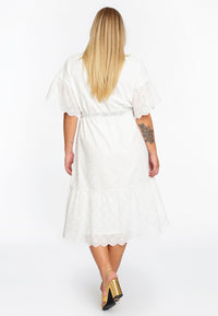 Dress broderie anglaise - white - #3