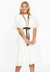 Dress broderie anglaise - white - #1