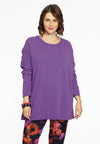 Pull square cashmere - purple