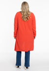 Cardigan drape neck cashmere - orange - #3