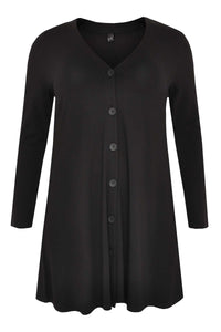 Cardigan wide bottom VI/EA - black - #3