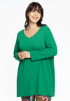 Pull v-neck cashmere - green