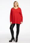 Pull v-neck cashmere - light red - #2