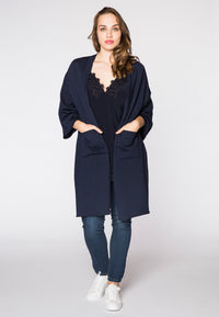 Cardigan kimono pockets - blue - #1