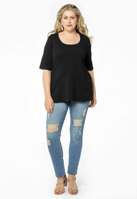 T-shirt COTTON - black - #2
