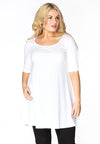 Tunic wide bottom VISCOSE - white