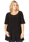 Tunic flare DOLCE - black
