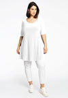 Tunic wide bottom DOLCE - white
