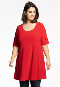 Tunic wide bottom DOLCE - red - #1