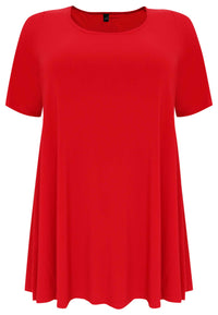 Tunic wide bottom DOLCE - red - #4