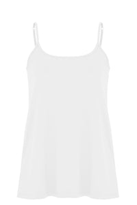 Singlet spaghetti A-line VISCOSE - white - #4