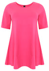 Tunic wide bottom COTTON - pink - #4