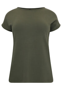 T-Shirt wide DIAGONAL - green - #4