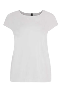 T-shirt cap sleeves wide VISCOSE - white - #4