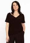 T-shirt v-neck DOLCE - brown