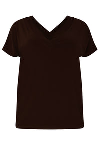 T-shirt v-neck DOLCE - brown - #2