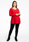 Tunic long sleeve flare DOLCE - red