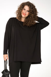 Shirt long sleeves wide DOLCE - black - #2