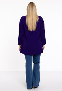 Tunic wide bottom V-neck Dolce - purple - #3