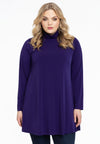 Tunic with col wide bottom - purple