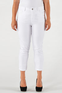 Cropped capri jeans white - white - #2