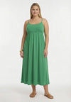 Dress spaghetti elastic waist dolce - Vert