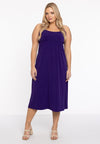 Dress spaghetti elastic waist dolce - purple