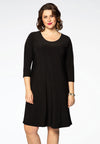Dress A-line DOLCE - black