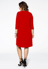 Dress A-line DOLCE - red - #3