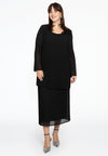 Tunic irregular plissé - black - #1