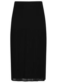Skirt irregular pleats - black - #4