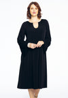 Dress A-line with chain DOLCE - black - #1