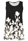 Singlet flare BOUQUET - black - #2