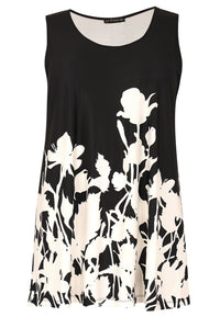 Singlet flare BOUQUET - black - #2