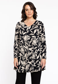 Tunic V-neck Pleat NORALY - black - #2