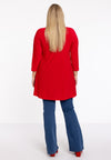 Tunic Wide Bottom Draped Neck DOLCE - red - #3